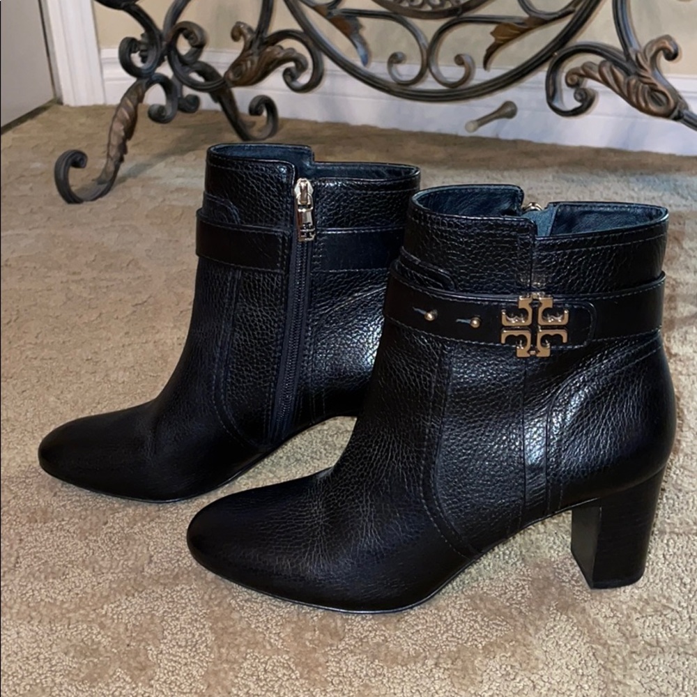 Tory Burch black/gold Booties